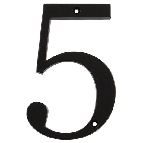 4 inch black metal house numbers|hillman distinctions house numbers black.